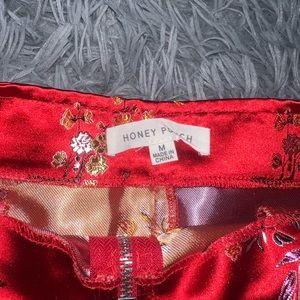 Red Silk Skirt 🍒